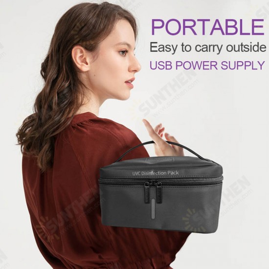 Disinfection Bag UV Sterilizer Box Travel Portable USB Rechargeable Ultraviolet