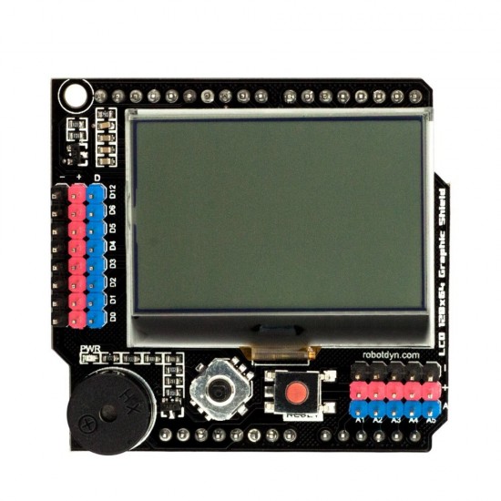 Graphic LCD 128x64 Display Board + Buzzer Shield