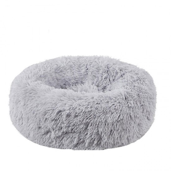 40-100cm Pet Supplies Kennel Round Plush Pet Nest Padded Soft Warm For Cat Bed Mat Pad