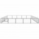 Dog Kennel Black 376.7 ft² Steel