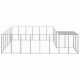 Dog Kennel Silver 130.2 ft² Steel