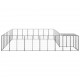 Dog Kennel Silver 221.4 ft² Steel