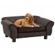 Dog Sofa Brown 28.3inchx17.7inchx11.8inch Plush