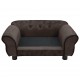 Dog Sofa Brown 28.3inchx17.7inchx11.8inch Plush