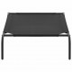 Elevated Dog Bed Black L Textilene