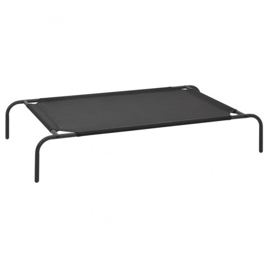 Elevated Dog Bed Black L Textilene