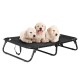 Elevated Pet Bed Dog Cat Cooling Lounger Folding Breathable Mesh Mat Foldable Removable