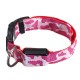 L Pet Dog LED Collar Nylon Safety Light Up Flashing Collar