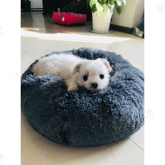 Multicolor Cat/Dog Pet Bed Super Soft Warm Round Depth Super Cute Kennel