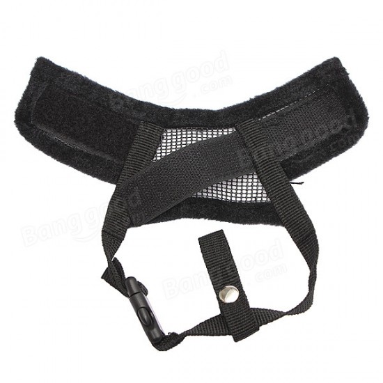 Nylon Fabric Adjustable Mesh Anti Bark Bite Pet Mouth Muzzle