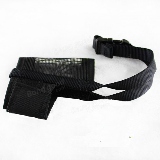 Nylon Fabric Adjustable Mesh Anti Bark Bite Pet Mouth Muzzle