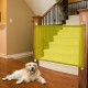 Mesh Pet Gate Dog Gate Indoor and Outdoor Portable Pet Isolation Net, Foldable and Retractable Safety Guard Door Suitable for Stairs and Doo