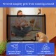 Mesh Pet Gate Dog Gate Indoor and Outdoor Portable Pet Isolation Net, Foldable and Retractable Safety Guard Door Suitable for Stairs and Doo