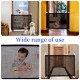 Mesh Pet Gate Dog Gate Indoor and Outdoor Portable Pet Isolation Net, Foldable and Retractable Safety Guard Door Suitable for Stairs and Doo