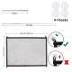 Mesh Pet Gate Dog Gate Indoor and Outdoor Portable Pet Isolation Net, Foldable and Retractable Safety Guard Door Suitable for Stairs and Doo