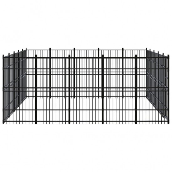 Outdoor Dog Kennel Steel 248 ft²