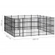 Outdoor Dog Kennel Steel 248 ft²