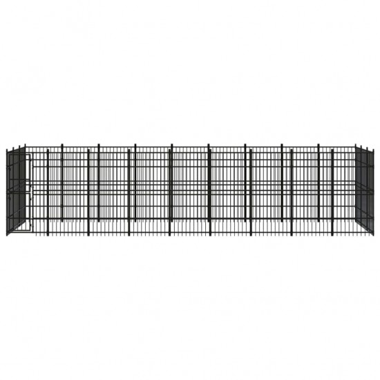 Outdoor Dog Kennel Steel 267.8 ft²