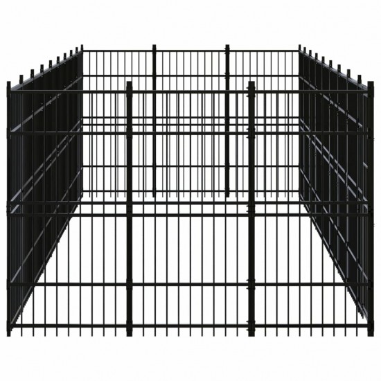 Outdoor Dog Kennel Steel 267.8 ft²