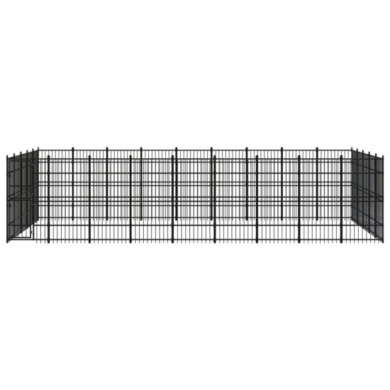 Outdoor Dog Kennel Steel 446.4 ft²