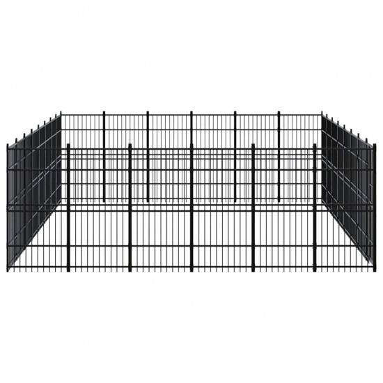 Outdoor Dog Kennel Steel 476.2 ft²