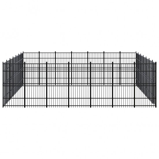 Outdoor Dog Kennel Steel 486.1 ft²