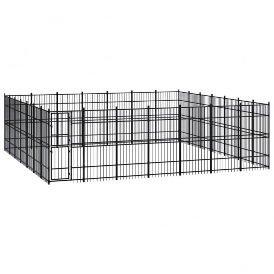 Outdoor Dog Kennel Steel 486.1 ft²