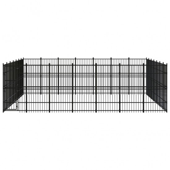 Outdoor Dog Kennel Steel 486.1 ft²