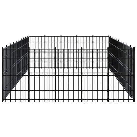 Outdoor Dog Kennel Steel 496 ft²