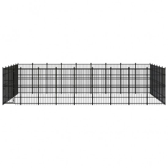 Outdoor Dog Kennel Steel 535.7 ft²