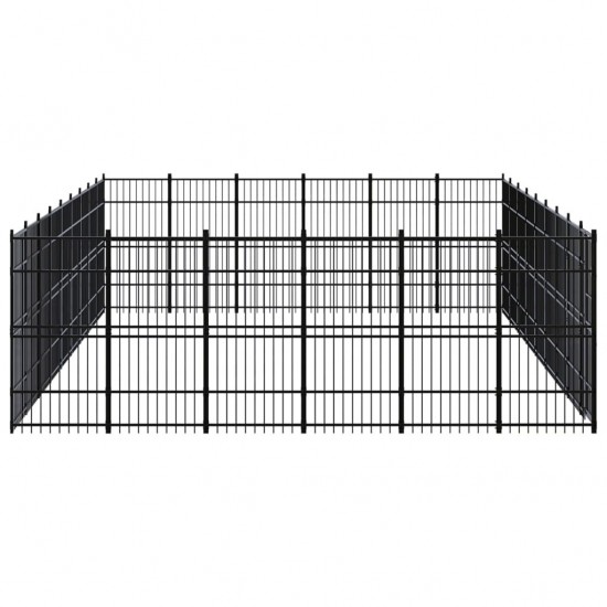 Outdoor Dog Kennel Steel 535.7 ft²