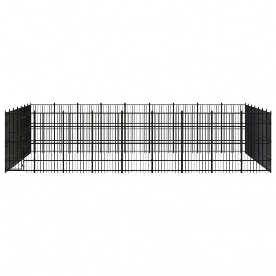 Outdoor Dog Kennel Steel 625 ft²