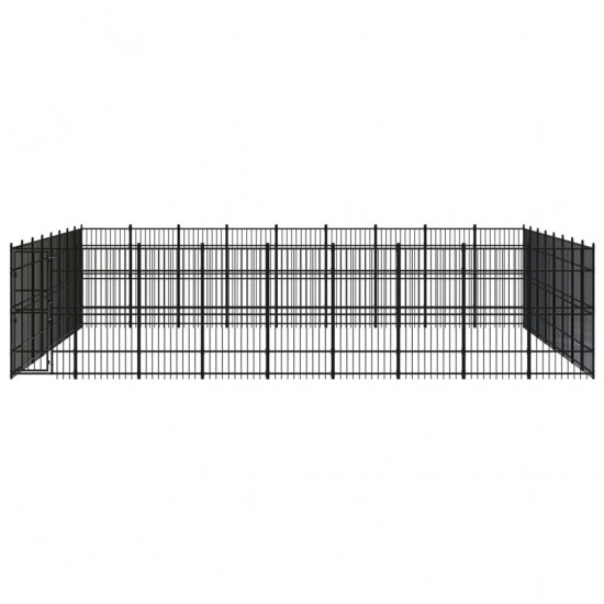 Outdoor Dog Kennel Steel 714.3 ft²