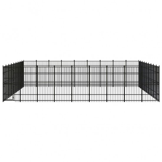 Outdoor Dog Kennel Steel 803.5 ft²