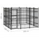 Outdoor Dog Kennel Steel 89.2 ft²