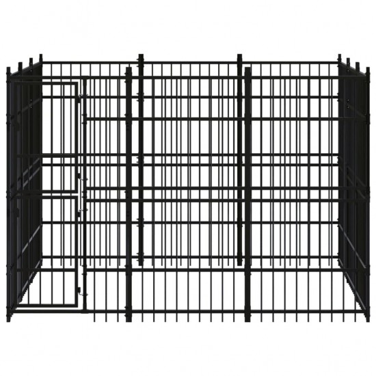 Outdoor Dog Kennel Steel 89.2 ft²