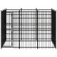 Outdoor Dog Kennel Steel 89.2 ft²