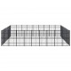 Outdoor Dog Kennel Steel 892.8 ft²