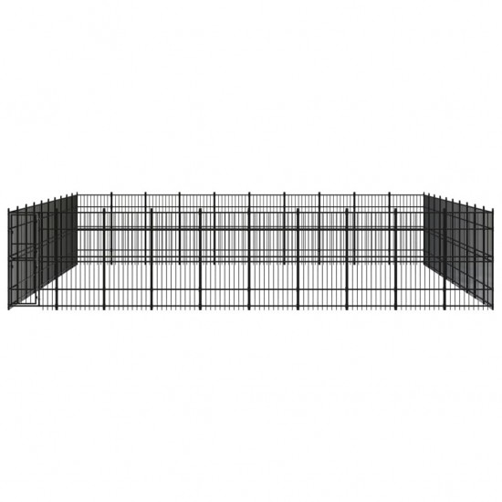 Outdoor Dog Kennel Steel 992 ft²