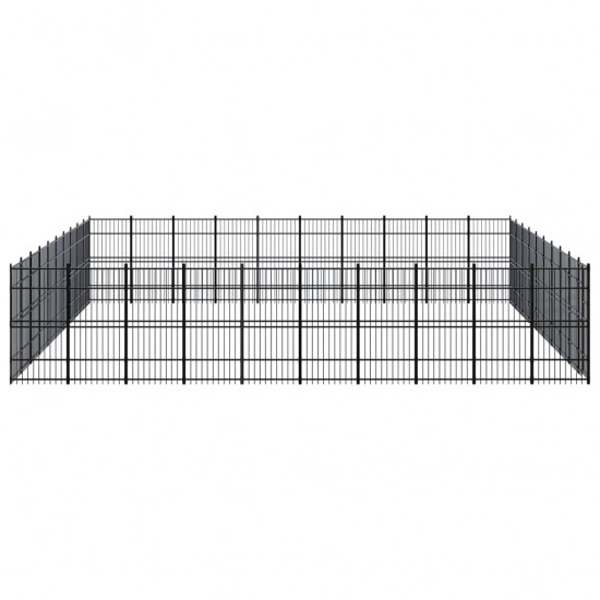 Outdoor Dog Kennel Steel 992 ft²