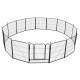 Heavy Duty Metal Dog Exercise Playpen Fence for Indoor Outdoor 16 Panels 32 Inch Height