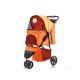 Pet Supplies Three Wheeles Folding Pet Cart Cat Dog Outdoor Travel Stroller Easy To Carry Cart