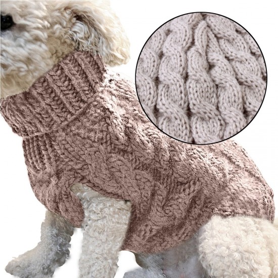 Pet Vest Jacket Pet Knit Sweater Dog Cat Puppy Coat Warm Clothes