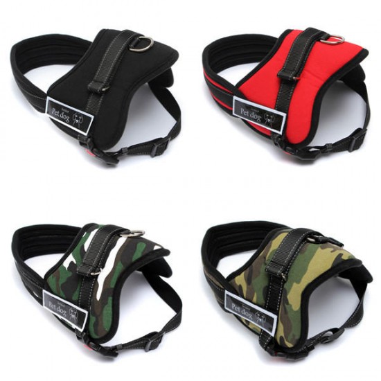 HP-PC3 4 Colors Large Dog Harness Vest Adjustable Sport Working Tanning