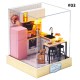 Corner of Happiness DIY Cabin Happiness One Pavilion Series Doll House With Dust Cover