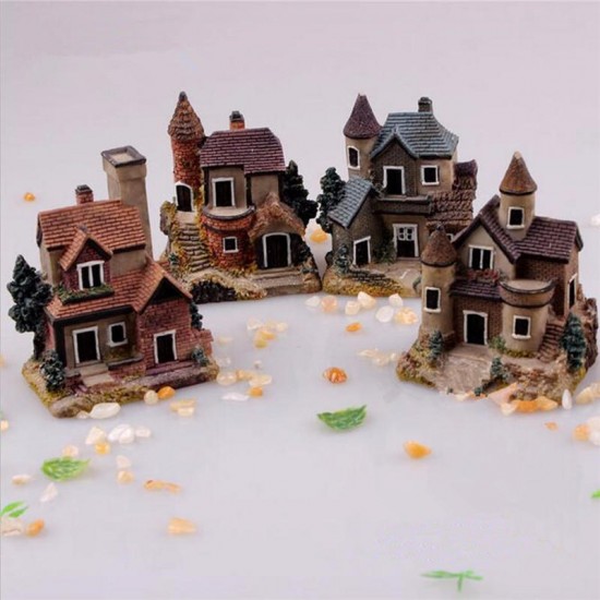 Dollhouse Miniature Kit Garden Dollhouse Micro Landscape DIY Mini Castle Model Toy Home Decoration Gift