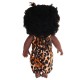 12Inch Simulation Soft Silicone Vinyl PVC Black Baby Fashion Doll Rotate 360° African Girl Perfect Reborn Doll Toy for Birthday Gift