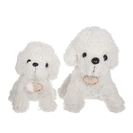 18/25CM Multi-color Simulation Realistic Teddy Lucky Dog Handmade Poodle Stuffed Plush Animal Figure Toy