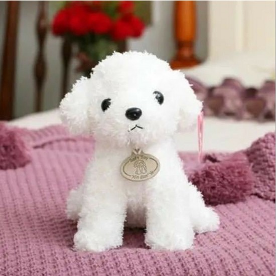 18/25CM Multi-color Simulation Realistic Teddy Lucky Dog Handmade Poodle Stuffed Plush Animal Figure Toy