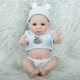 28CM Silicone Realistic Sleeping Reborns Lifelike Newborn Baby Doll Toy with Moveable Head Arms And Legs